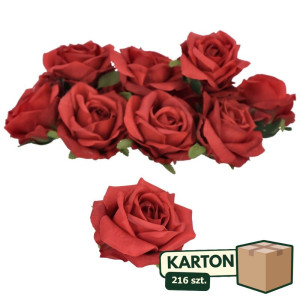 216szt główki róży 3d szer:9cm wys:8cm