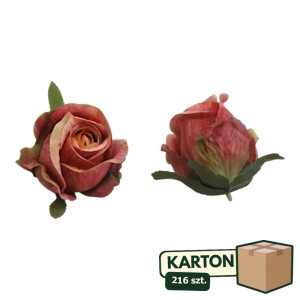 216szt główki róży 3d w pąku wys:8cm szer:7cm