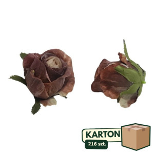 216szt główki róży 3d w pąku wys:8cm szer:7cm