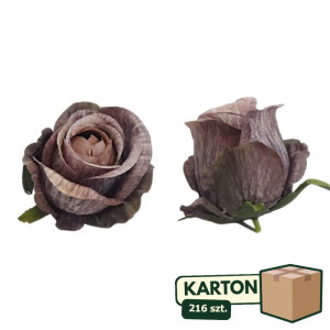 216szt główki róży 3d w pąku wys:8cm szer:7cm