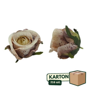 216szt główki róży 3d w pąku wys:8cm szer:7cm