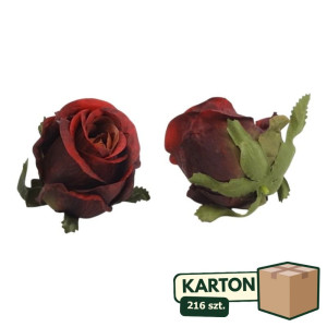 216szt główki róży 3d w pąku wys:8cm szer:7cm