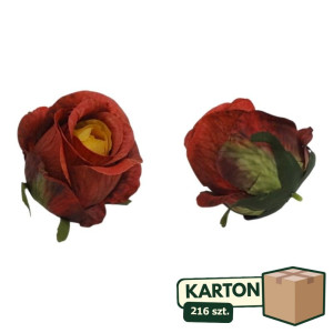 216szt główki róży 3d w pąku wys:8cm szer:7cm
