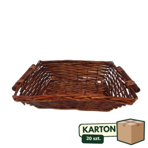 20szt kosz- taca wiklinowa wys:12cm szer:40*28cm