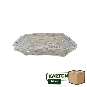 20szt kosz- taca wiklinowa wys:12cm szer:40*28cm