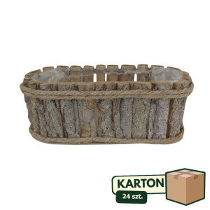 24szt osłonka z kory podłużna wys:11cm szer:32*15cm