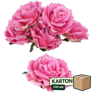 144szt główki róży 3D szer:13cm wys:8,5cm