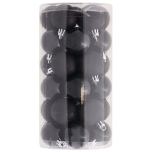 30szt bombki plastikowe szer:4cm black