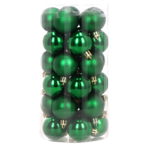30szt bombki plastikowe szer:4cm green