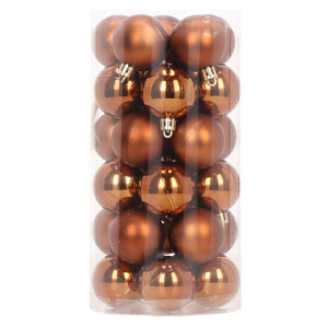 30szt bombki plastikowe szer:4cm new copper