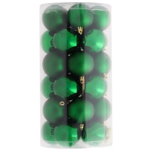 30szt bombki plastikowe szer:6cm green