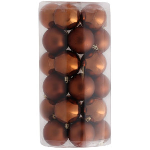 30szt bombki plastikowe szer:6cm new copper