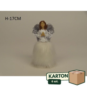 6szt figurka gipsowa anioł wys:16cm szer:10cm