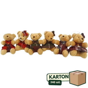 240szt misie pluszowe 13cm mix kolorów