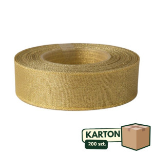 200szt wstążka brokacona 2,5cm*25y złota