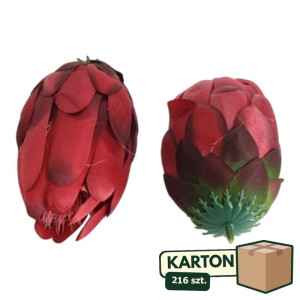 216szt główki protea ( karczoch ) wys:13cm szer:6cm