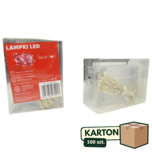 100szt lampki led na druciku 100 diod ( 10m ) białe ciepł