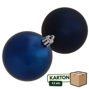12op*30szt bombki plastikowe szer:6cm dark blue