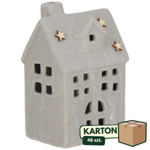 48szt domek ceramiczny wys:12cm szer:7,5*6cm