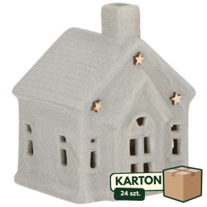 24szt domek ceramiczny wys:14cm szer:11*10cm
