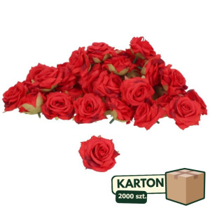 2000szt główki róży mini szer:5cm wys:3,5cm