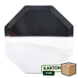 6szt lustro heksagon frezowane szer:12*12cm