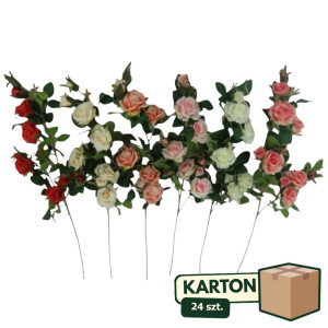 24szt róża gałazkowa wys:80cm mix kolorów