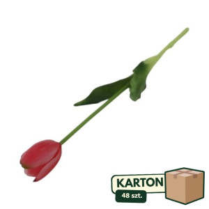 48szt tulipany pojedyncze gumowe wys:40cm
