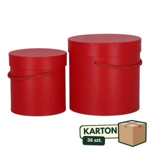 36kpl*2szt flowerboxy perłowe czerwone