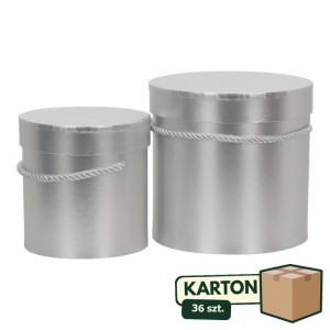 36kpl*2szt flowerboxy srebrne