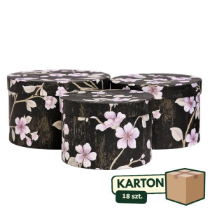 18kpl*3szt flowerboxy w kwiaty strukturalny papier