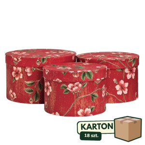 18kpl*3szt flowerboxy w kwiaty strukturalny papier