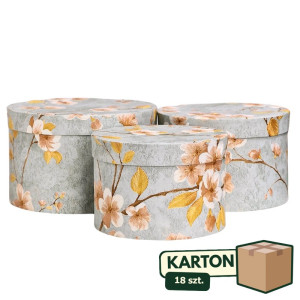 18kpl*3szt flowerboxy w kwiaty strukturalny papier