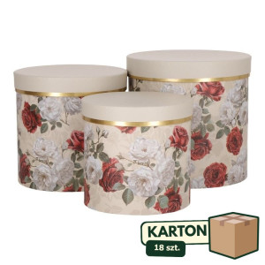 18kpl*3szt flowerboxy w róże
