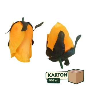 960szt główki róży satynowej wys:9cm szer:5cm