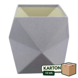 12szt flowerbox welur 3d wys:24cm szer:18*18cm