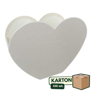 100szt flowerbox welur serce wys:15cm szer:19*9cm