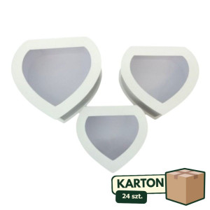 24kpl*3szt flowerboxy serca