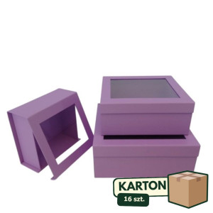 16kpl*3szt flowerboxy z okienkiem