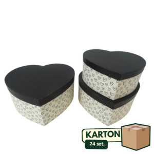 24kpl*3szt flowerboxy serca