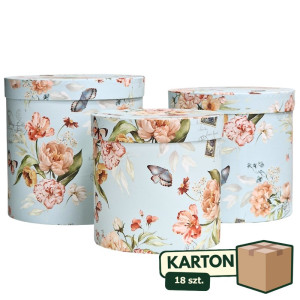18kpl*3szt flowerboxy wiosenny ogród