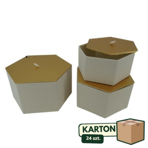 24kpl*3szt flowerboxy welur hexagon