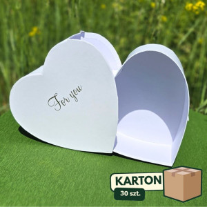 30szt flowerbox serce wys:11cm szer:23*24cm