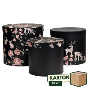 18kpl*3szt flowerboxy zaczarowany ogród