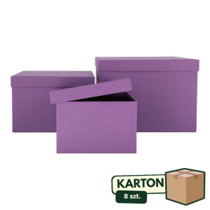 8kpl*3szt flowerboxy kwadratowe strukturalny papier