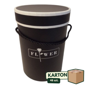 48szt flowerbox wys:18cm szer:15cm "flower" czarne