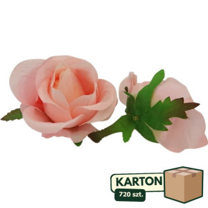 720szt główki róży materiałowe szer:7cm wys:9cm