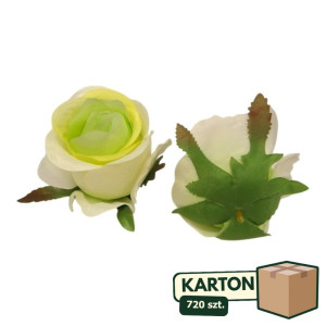 720szt główki róży materiałowe szer:7cm wys:9cm