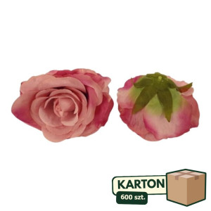 600szt główki róży satynowej szer:12cm wys:8cm