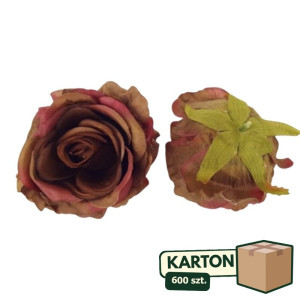 600szt główki róży satynowej szer:12cm wys:8cm